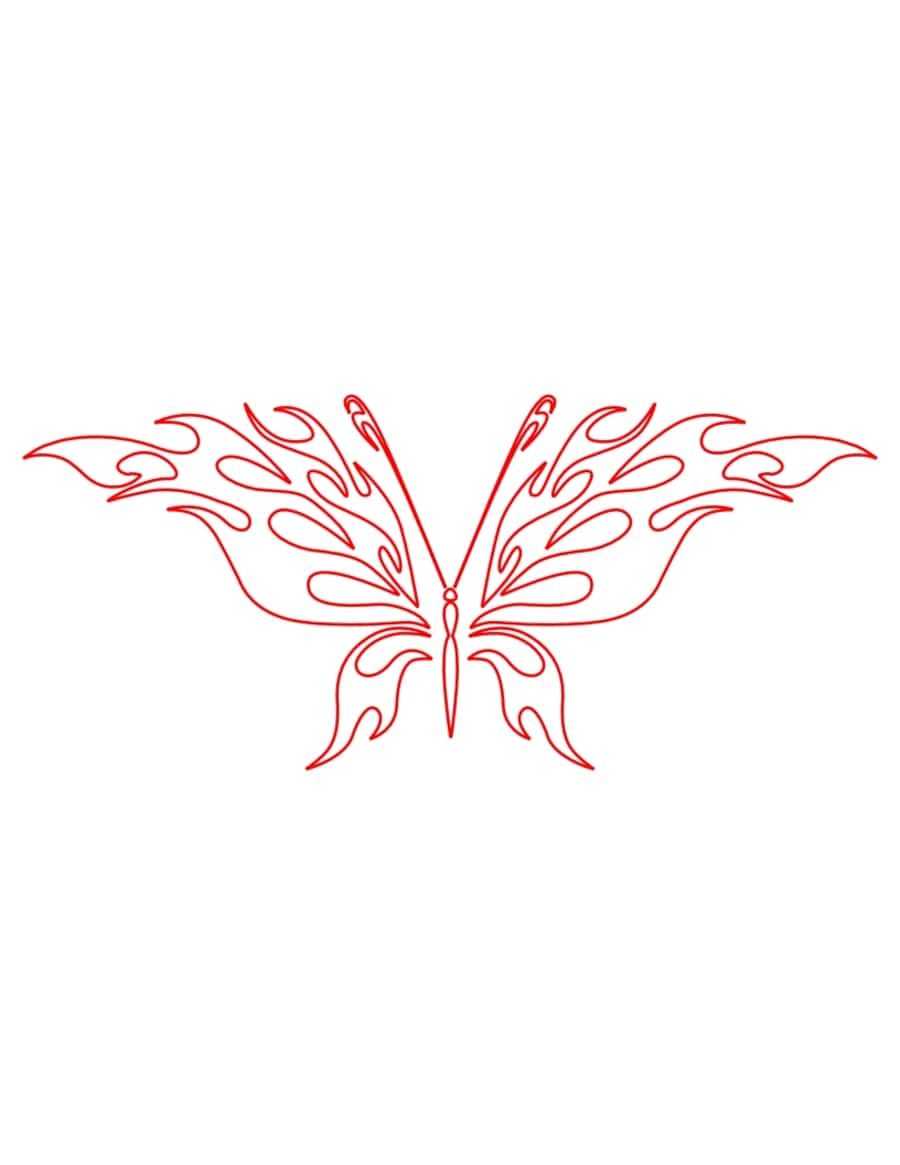 Tribal Butterfly Kids Coloring Pages Pdf Free Vectors